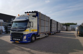 LZV Langere en Zwaardere Vrachtautocombinatie Transport PVC Buizen